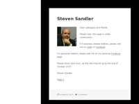 STEVEN SANDLER website screenshot