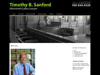 TIMOTHY SANFORD website screenshot