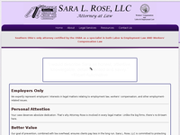 SARA ROSE website screenshot