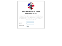 SARAH HOLCOMB website screenshot