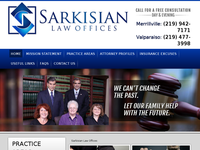 A LEON SARKISIAN website screenshot