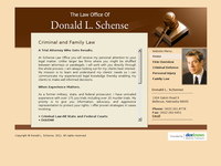 DONALD SCHENSE website screenshot