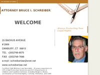 BRUCE SCHREIBER website screenshot