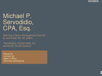 MICHAEL SERVODIDIO website screenshot