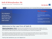 SETH WEINSHENKERA website screenshot