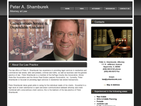 PETER SHAMBUREK website screenshot