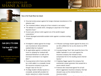 SHANE REED website screenshot