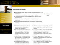 SHANE REED website screenshot