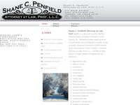 SHANE PENFIELD website screenshot