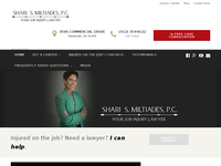 SHARI MILTIADES website screenshot