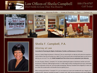 SHEILA CAMPBELL website screenshot