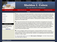 SHELDON COHEN website screenshot
