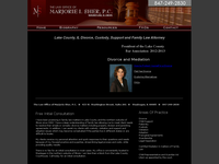 MARJORIE SHER website screenshot