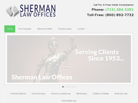 BERTON SHERMAN website screenshot