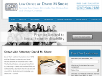 DAVID SHORE website screenshot