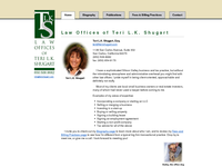 TERI SHUGART website screenshot