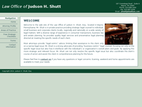 JUDSON SHUTT website screenshot