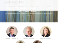 THOMAS SIMONS IV website screenshot