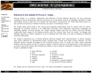 MURRAY SINGER website screenshot