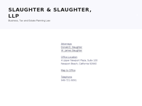 DONALD SLAUGHTER website screenshot