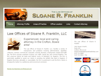 SLOANE FRANKLIN website screenshot