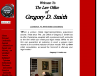 GREGORY SMITH website screenshot