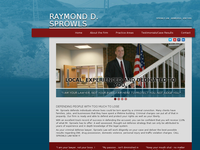 RAYMOND SPROWLS website screenshot