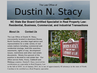 DUSTIN STACY website screenshot