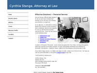 CYNTHIA STANGE website screenshot