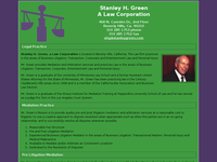STANLEY GREEN website screenshot