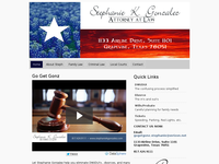 STEPHANIE GONZALEZ website screenshot