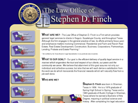 STEPHEN FINCH website screenshot