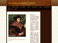 STEPHEN MCGIFF website screenshot