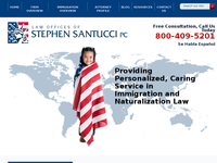 STEPHEN SANTUCCI website screenshot