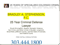 BRADLEY STEPHENSON website screenshot