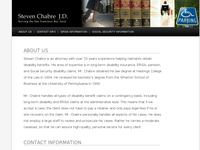 STEVE CHABRE website screenshot