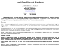 STEVEN SHAMBUREK website screenshot