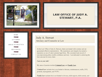 JUDY STEWART website screenshot