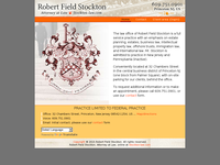 ROBERT STOCKTON website screenshot