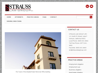 ANTHONY STRAUSS website screenshot