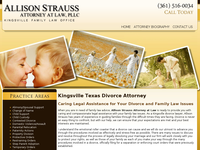 ALLISON STRAUSS website screenshot