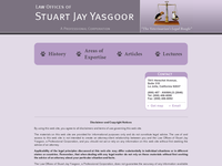 STUART YASGOOR website screenshot