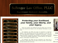 WES SULLENGER website screenshot