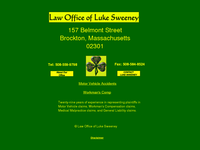 LUKE SWEENEY website screenshot