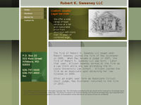 ROBERT SWEENEY website screenshot