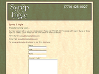 NANCY SYROP website screenshot