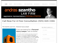 ANDRAS SZANTHO website screenshot