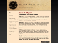 FRANK TAFF website screenshot