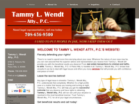 TAMMY WENDT website screenshot