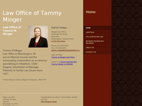 TAMMY MINGER website screenshot